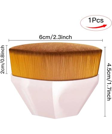 Multifunctional Pink Foundation Makeup Brush for Flawless Liquid and Powder Blending - Buy Online on SooperMarket.com