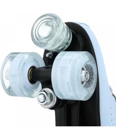 Jessie PU Leather Roller Skates for Women | Adjustable Holographic Speed Skates | Indoor/Outdoor Roller Skates for Adults & Girls Boys (Size 38) - Buy Online on SooperMarket.com