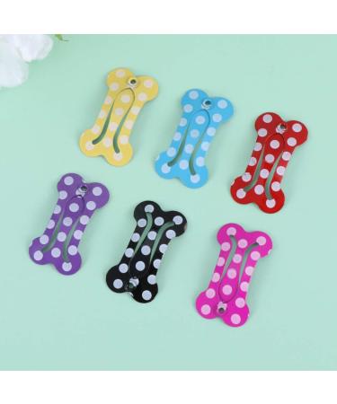 STOBOK 20pcs Mini Pet Hair Clip Bone-Shaped Snap Bows for Dogs and Cats - Grooming Topknot Bows for Parties and Birthdays - Random Color - Buy Online on SooperMarket.com