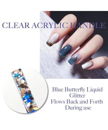 HEVAENS Round Kolinsky Acrylic Nail Brush - Size 12 Blue | Professional Nail Art Brush for Acrylic Powder Liquid Manicure & Pedicure - Buy Online on SooperMarket.com