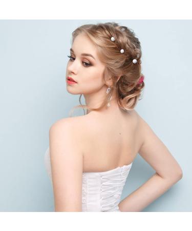 Chris.W 12Pcs Spiral Hair Pins - Pearl Swirl Coils Hair Clips for Wedding, Prom, Party - Accessories for Special Events - Buy Online on SooperMarket.com