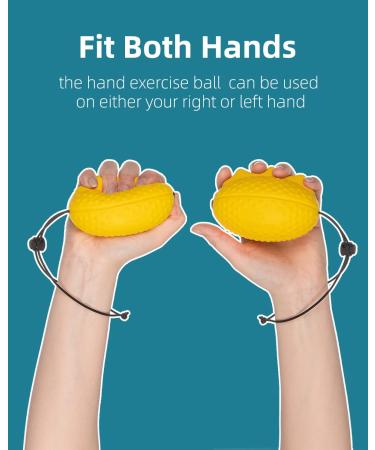 Adjustable Wrist Strap Stress Ball for Hand Therapy - Ideal for Adults, Seniors, Arthritis, Carpal Tunnel - Strength Training Hand Exerciser - Buy Online on SooperMarket.com
