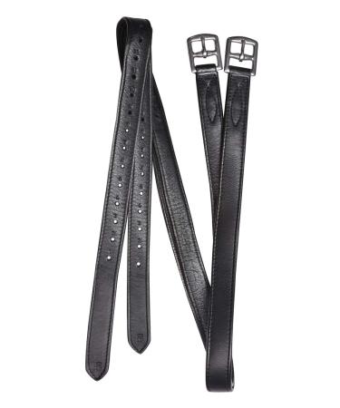 WALDHAUSEN Stirrup Leathers X-Line Soft Black Length 150 cm