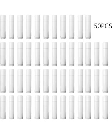 DIY Lip Balm Tubes 50pcs Empty Lipstick Containers 5g White Plastic Tubes For Lip Care Product Travel Friendly Lip Balm Containers - Buy Online on SooperMarket.com