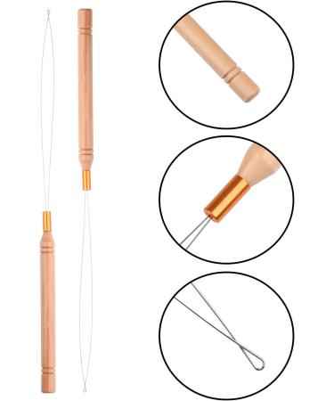 HIXNUG Hair Extension Loop Needle Hair Extension Tools Threading Threader Pulling Hook Tool Feather Extension Loop Needle for Salon DIY Accessories (6) - Buy Online on SooperMarket.com