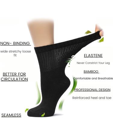 COMFYLOT & KK TRADERS MCR LTD Ladies Bamboo Diabetic Extra Wide Womens Non Elastic Socks with Hand Linked Toes 4-8 Assorted - Buy Online on SooperMarket.com