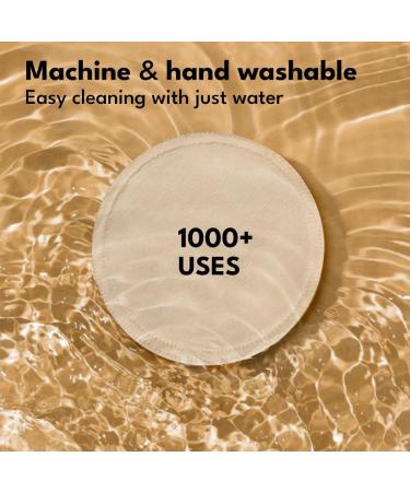 Reusable Makeup Remover Pads 25 PCS Bamboo Wipes - Reusable Cotton Pads with Washable Laundry Bag - Zero Waste Cotton Wool Pads - Eco Friendly Gifts - Soft & Gentle Makeup Wipes For All Skin Types - Buy Online on SooperMarket.com