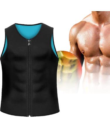 Manson Gynecomastia Compress Zipper Vest,Gynecomastia Compression Shirts for Men,Gynecomastia Compress Tank Top Medium