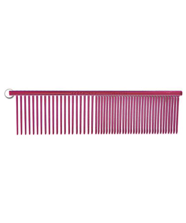 Resco Professional Anti-Static Best Dog Cat Pet Grooming Comb Medium/Coarse Tooth Spacing 1.5-Inch Pins Candy Red 1.5" Teeth/Medium-Coarse Spacing Candy Red