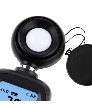 Digital Light Meter with Data Record, Backlight, Lux & Temperature Meter - 0-200,000 Lux/FC Measurement Range - MAX/MIN/Hold Function - Buy Online on SooperMarket.com