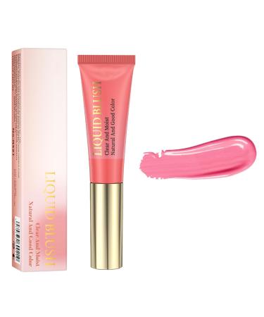 Lovelycat Pink Powder Powder Blusher Liquid Beauty Stick Shiny Velvet Texture Easy to Mix Soft Powder Powder Blusher Makeup Lasting Soft Natural Dew Durable (03# One Size) 03# 1 g (Pack of 1)