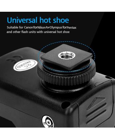 16 Channel Wireless Flash Trigger Set 433MHZ Shutter Release Kit for Canon/Nikon/Olympus/Pentax - Black - Buy Online on SooperMarket.com