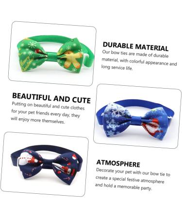 Amosfun 8-Pack Christmas Puppy Costume Accessories | Holiday Dog Collars & Decorations - Buy Online on SooperMarket.com