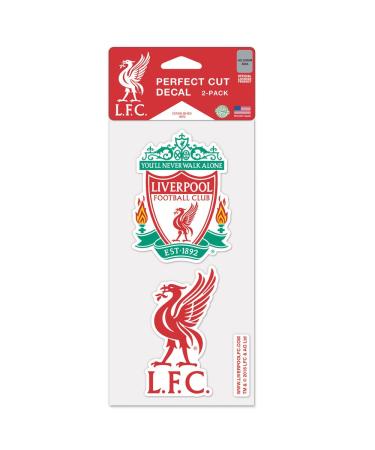 WinCraft Liverpool FC Die Cut Set Of Two 4x4 Decals