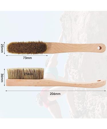 Premium Rock Climbing Brush with Thick Boar's Hair Bristles - Durable Bouldering Brush with Handle | Uni-Sex Gift for Rock Climbers - Buy Online on SooperMarket.com