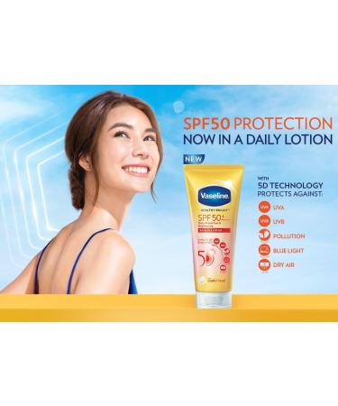 Vaseline Healthy Bright SPF50 + PA++++ Serum - Daily Protection & Brightening 300ml (10.14 Fl Oz) | International Shipping Available - Buy Online on SooperMarket.com