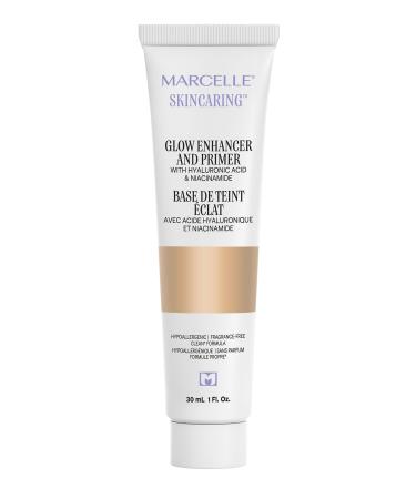 Marcelle Skincaring Glow Enhancer and Primer Illuminating & Hydrating Vegan Cruelty-Free Hypoallergenic Paraben-Free Fragrance-Free Mineral Oil-Free 30 mL