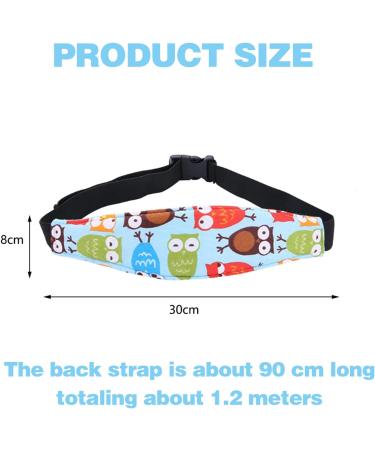 Baby Kids Safety Head Support Hugger - Blue Neck Protection Belt for Car Seat - Buy Online on SooperMarket.com