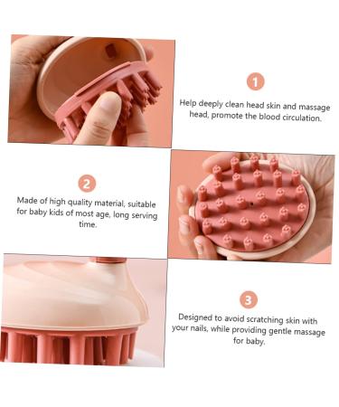 PLAFOPE 2pcs Kids Anti-Dandruff Shampoo Comb & Silicone Head Massager Set - Buy Online on SooperMarket.com