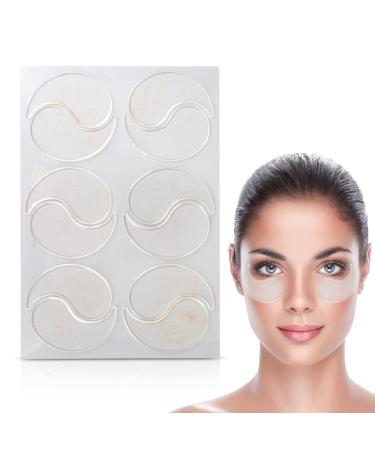 Agatige 6 Pairs Silicone Eye Wrinkle Patches Overnight Reusable Face Wrinkle Patches Under Eye Anti Wrinkle Pads for Puffiness Dark Circles Eye Bag Wrinkles Prevention