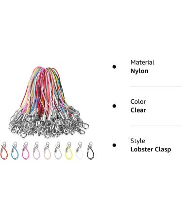 Flutesan Lobster Clasp Cords - 100 Pieces, 9 Colors - Mini Lariat Cord Straps for DIY Jewelry - Cellphone/USB/Keychain Lanyards - Buy Online on SooperMarket.com