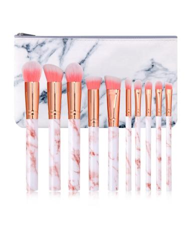 DFHBFG Marble Makeup Brush Set Beauty Tools Loose Brush Son Full Set of Beauty Tools(E) As shown E