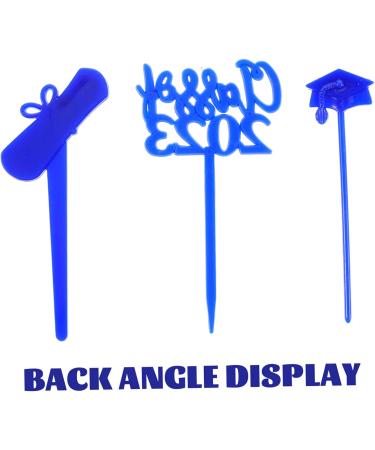 ABOOFAN 90 Pcs Graduation Cake Insert Grad Cupcake Toppers Graduation Decorations Graduation Cupcake Decoration Toppers Graduation Dessert Topper Cupcakes Black Decor Graduate Paper Cup 7.6X4CMx3pcs Bluex3pcs - Buy Online on SooperMarket.com