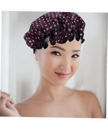 Satin Lined Shower Cap Set for Women - 4pc Flower Pattern Turbans | Washable & Stylish Hair Bonnets - Healeved - Buy Online on SooperMarket.com
