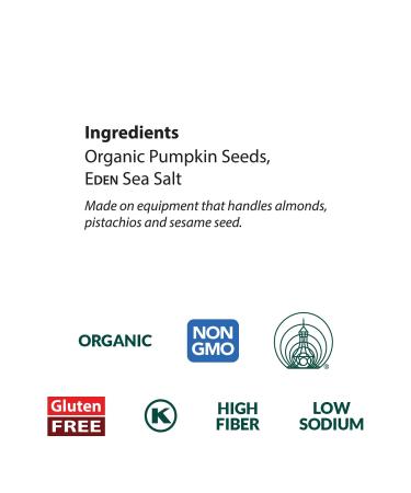 Eden Organic Dry Roasted Pumpkin Seeds - Lightly Salted 4 oz (6-Pack) - Buy Online on SooperMarket.com
