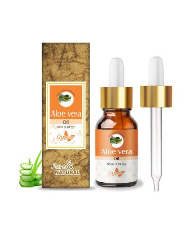 Crysalis Aloe Vera(Aloe Barbadensis Miller) Oil|100% Pure & Natural Undiluted Essential Oil Organic Standard For Skin & Hair Care|Provides Moisturisation& Skin & Hair (30ML)