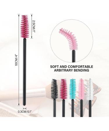 50 PCS G2PLUS Multi-Colored Eyelash Brushes Spoolies - Disposable Mascara Wands for Eyelash Extensions - Buy Online on SooperMarket.com
