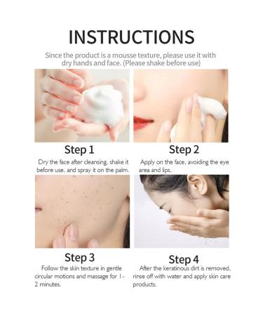 Facial Mousse Exfoliating Peeling Gel - Deep Clean & Moisturizing Face Scrub for All Skin Types - 60ML - Buy Online on SooperMarket.com