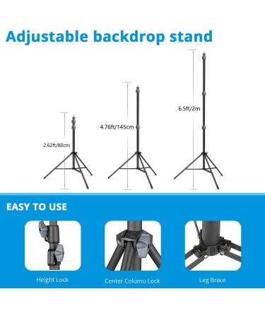 YELANGU Green Screen Backdrop Kit - 6.5X5ft Portable Studio for Streaming, Photos, Video Conferences - Buy Online on SooperMarket.com