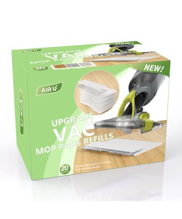 AIR U+ Replacement Pads for Shark VACMOP VM252 VM200 VM190 VM250 VM251 Disposable Vac Mop Pad Refills 20 Pack