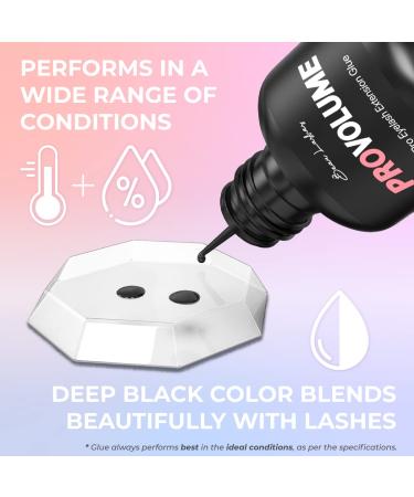Super Strong Eyelash Extension Glue for Professionals | Fast Drying & Long Lasting Black Lash Adhesive | Up to 7 Weeks Retention | 0.17 Fl Oz - Buy Online on SooperMarket.com