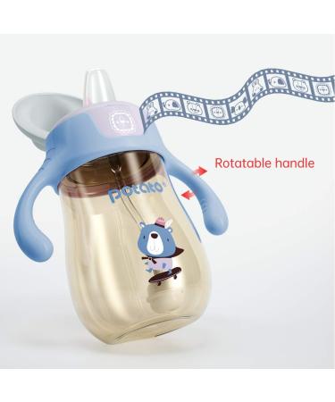 POTATO Toddler Sippy Cup with Straw | Spill-Proof Handle | PPSU Learner Cup for Boys | 6oz Blue Water Bottle for Baby (6 Months+) | 2 Spout Options - Buy Online on SooperMarket.com