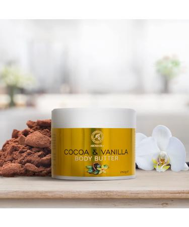 Cocoa & Vanilla Body Butter 250g | Natural Moisturizer for Very Dry Skin | Luxurious Skin & Hand Care - Buy Online on SooperMarket.com