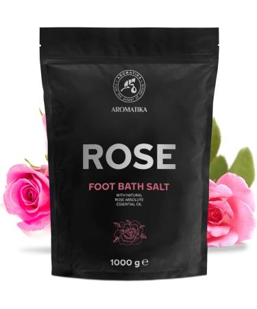 Foot Bath Salt with Sea Salt & Rose Oil - 1kg Pedicure Additive for Tired Feet - Natural Foot Care - Buy Online on SooperMarket.com