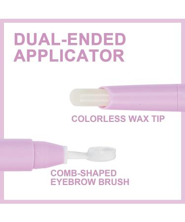Music Flower Clear Waterproof Eyebrow Wax with Brush - Long Lasting Brow Shaping Pen for Feathered Fluffy Brows - Makeup Pencil 1 Count - Buy Online on SooperMarket.com