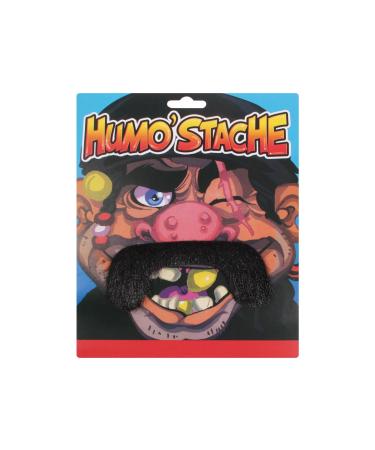 Alsino mustache to stick on black fake self-adhesive Mario sticker LG9613 beard 1