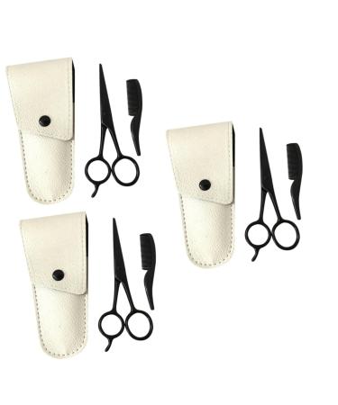 Magiclulu 9 pieces mustache bartschneider men's suits eyelash care kit nasal hair cutting-off kit tool for beard care care package for men man suit beard battle printable 12.5x4.8x0.5cmx3pcs different colors x 3 pieces