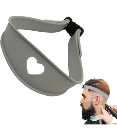 puzzlegame Neckline Templates for Shaving Hair Trimming Tool - Adjustable Curved Silicone Haircut Bands for Hair Salons and Home Gray - Buy Online on SooperMarket.com