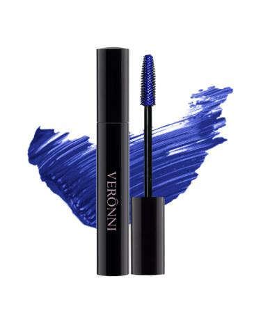Blue Mascara 3D Mascara Fiber Lashes High-pigmented Fast Dry Waterproof & Smudgeproof Voluminous Mascara Eye Make up Lasting All Day 03 Blue