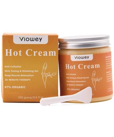 Hot Cream, Fat Burning Cream Cream for Tummy, Abdomen, Belly, Legs, Arms, Buttocks and Waist, 8.8oz