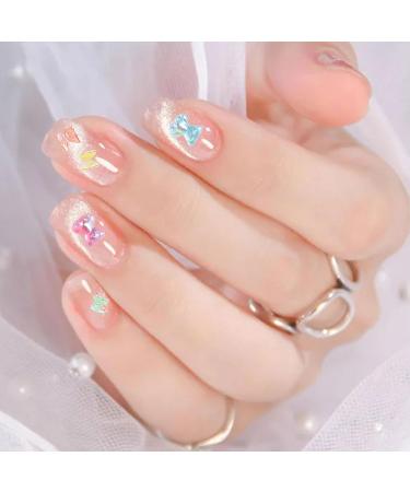 3D Nail Charms 2 Boxes Clear Aurora Butterfly Teddy Bear Nail Art Charms Nail Rhinestones and Gems for Nail Art Decoration DIY Crafts (D) - Buy Online on SooperMarket.com