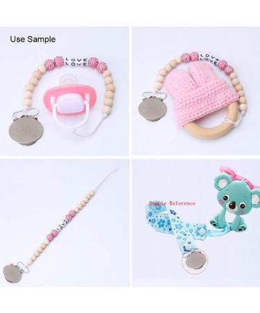 30pcs Metal Pacifier Clips | Round Stainless Steel Clips for Toddlers | Baby Pacifier Suspender Clips for Teething - Buy Online on SooperMarket.com