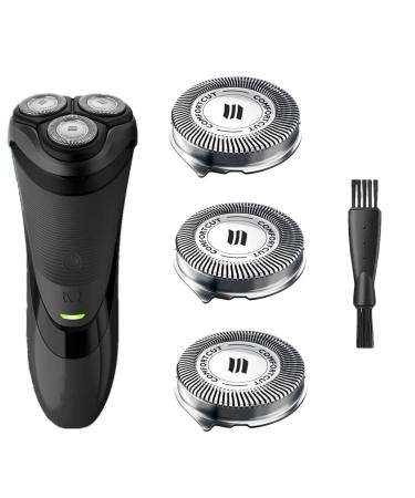 SH30 Replacement Heads for Philips Norelco Series 3000, 2000, 1000 Shavers and S738, Compatible with Philips ComfortCut Blades Shaving Heads like S1560 S3310,Norelco One Blade Replacement Heads.3-Pack