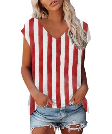 Short Sleeve T Shirts Clothing Woman T-Shirt Casual Black Clothing Top Women's Floral Pattern for Women Crop Tops Shirt Shirts Top Women's Summer Tank Top 1 Red S - Buy Online on SooperMarket.com