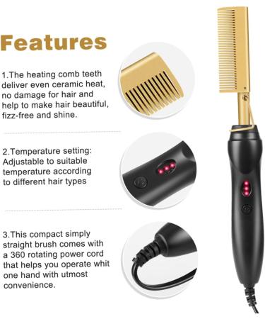 Beavorty Multifunctional Styling Hair Plug Dry US Use Electric Curling Wet Tools Curler Copper Iron - Buy Online on SooperMarket.com