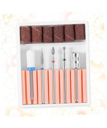 POPETPOP 1 Set Manicure Drill Bits Electric File for Nails Drill Bits for Nails Sturdy Drill Bits Nail Art Equipment Rechargeable Nail File Nail Drill Bits Manicure Tools Pink Ceramics 6.5x5.5cm Pink - Buy Online on SooperMarket.com